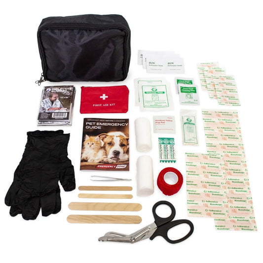 Compact & Complete Pet First Aid Kit with First Aid Guide Book, 53 Piece